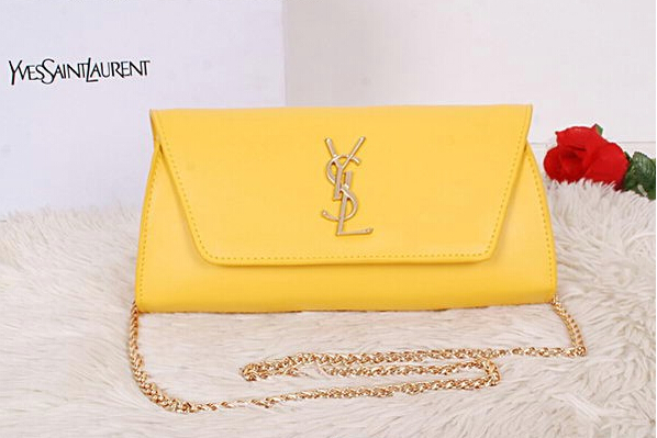 2014 New Saint Laurent Small Betty Bag Calf Leather Y7139 Yellow - Click Image to Close